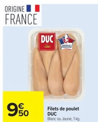 Filets de poulet DUC