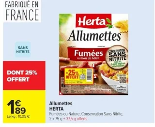 Allumettes Herta