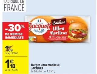 Burger ultra moelleux JACQUET Le Brioché