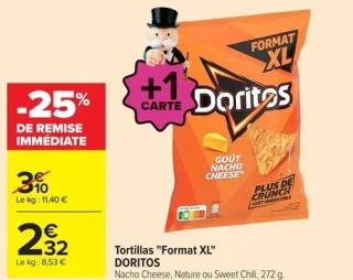 Tortillas "Format XL" DORITOS