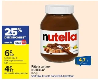 Pâte à tartiner Nutella