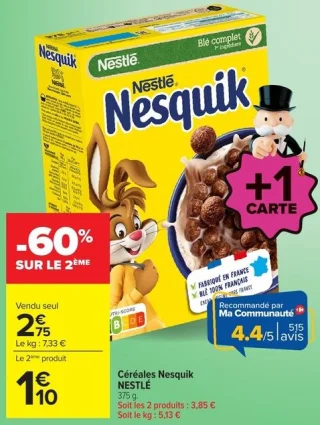 Céréales Nesquik NESTLÉ