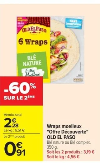 Wraps moelleux "Offre Découverte" OLD EL PASO