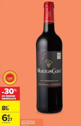 A.O.P. Bordeaux MOUTON CADET