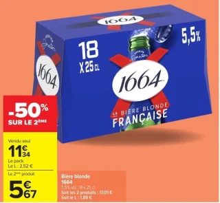 Bière blonde 1664
