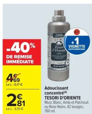 Adoucissant concentré Tesori d'Oriente