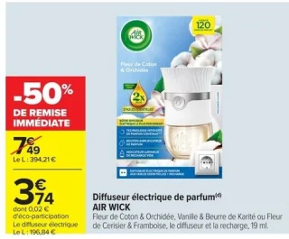 Diffuseur électrique de parfum Air Wick