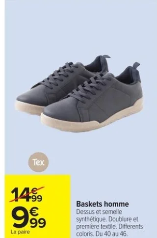 Baskets homme Tex
