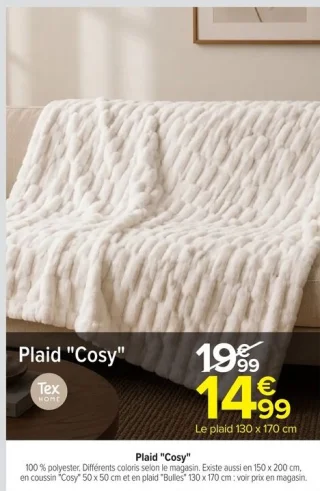 Plaid "Cosy" Tex HOME