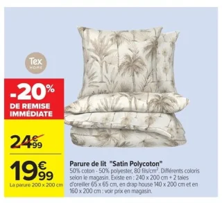 Parure de lit "Satin Polycoton"