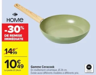 Poêle en revêtement céramique Gamme Ceracook Home