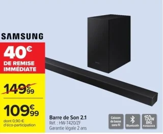 Barre de son 2.1 SAMSUNG