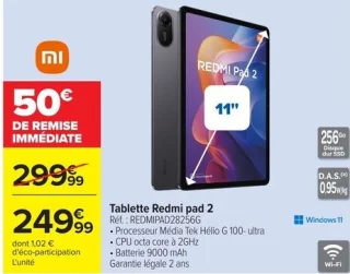 Tablette Redmi pad 2