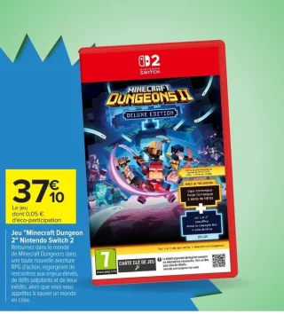 Jeu "Minecraft Dungeon 2" Nintendo Switch 2