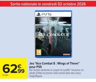 Jeu "Ace Combat 8 : Wings of Theve" pour PS5