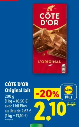 Côte d'Or Original lait