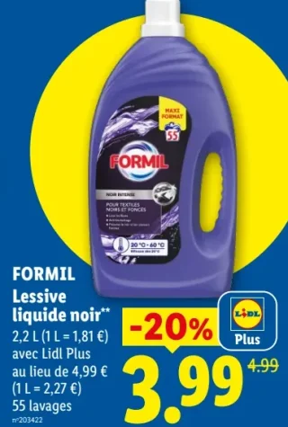 Formil Lessive liquide noir