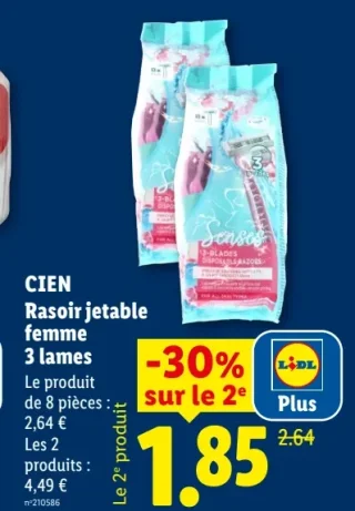 CIEN Rasoir jetable femme 3 lames
