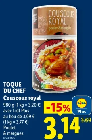 TOQUE DU CHEF Couscous royal
