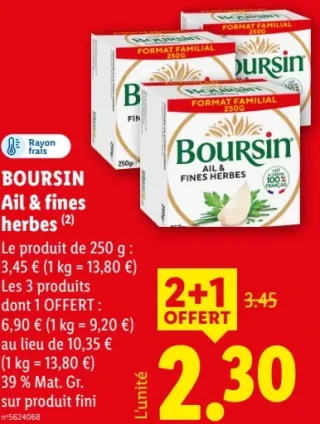 Boursin Ail & fines herbes