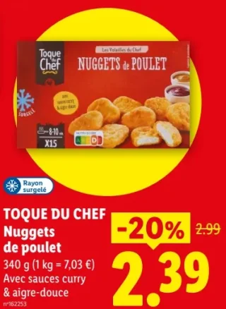 Toque du Chef Nuggets de poulet