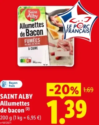 Saint Alby Allumettes de bacon