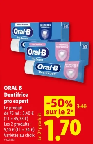 ORAL B Dentifrice pro expert