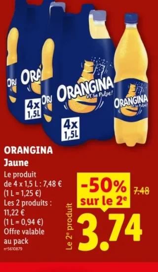 ORANGINA Jaune