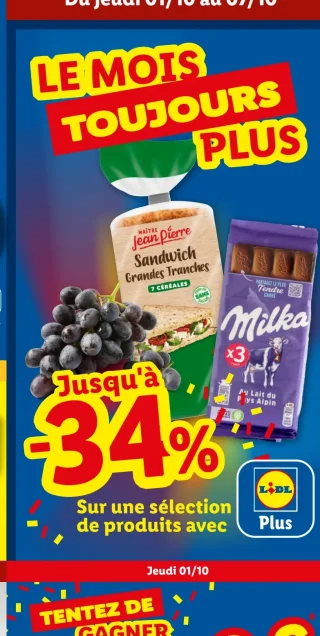 Sélection de produits - Jusqu'à -34% Lidl Plus