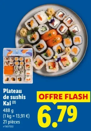 Plateau de sushis Kai