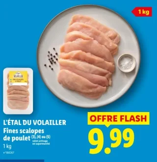 L'ÉTAL DU VOLAILLER Fines escalopes de poulet
