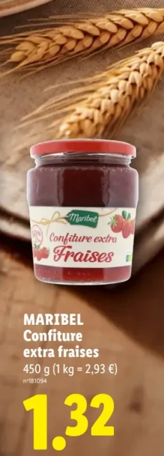 MARIBEL Confiture extra fraises