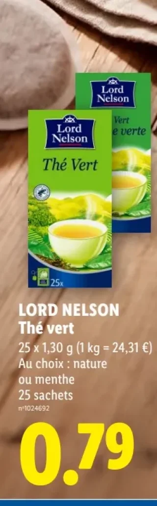LORD NELSON Thé vert