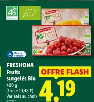 Freshona Fruits surgelés Bio