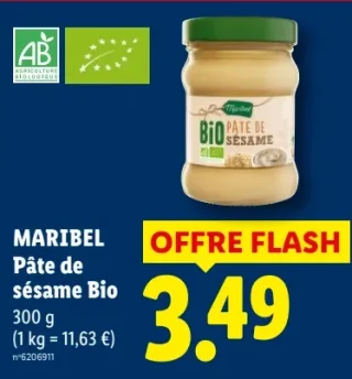 MARIBEL Pâte de sésame Bio