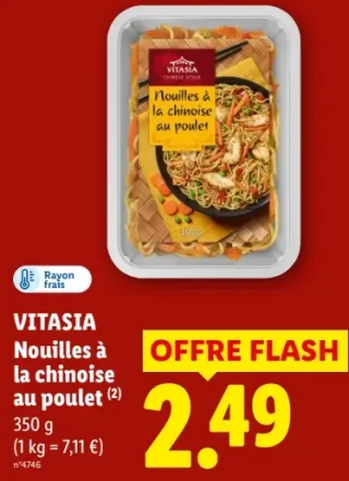 VITASIA Nouilles à la chinoise au poulet