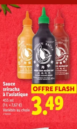 Flying Goose Brand Sauce sriracha à l'asiatique