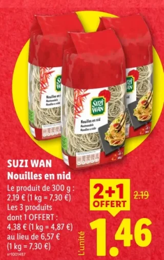 Suzi Wan Nouilles en nid
