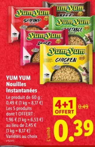 Yum Yum Nouilles instantanées