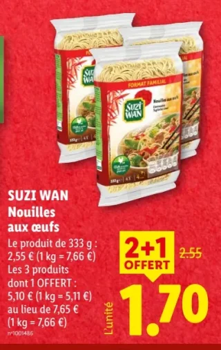 Suzi Wan Nouilles aux oeufs