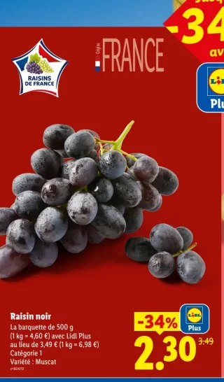Raisin noir Muscat