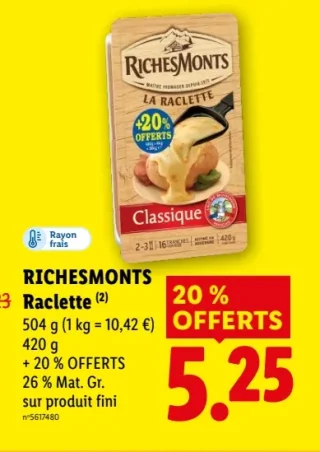 RichesMonts Raclette Classique