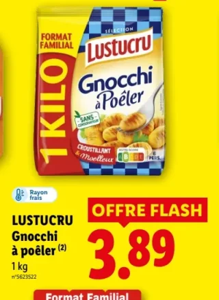 Lustucru Gnocchi à poêler