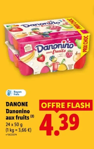 Danonino aux fruits Danone