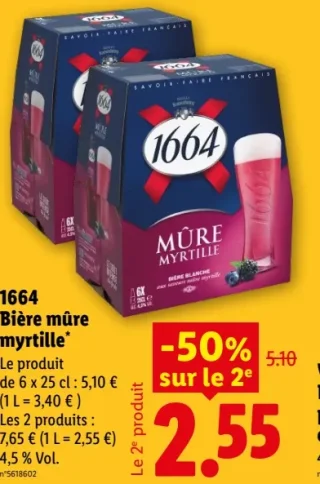 1664 Bière mûre myrtille