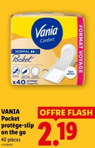 Vania Pocket protège-slip on the go