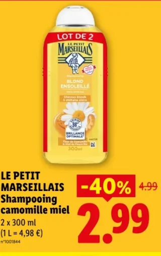 LE PETIT MARSEILLAIS Shampoing camomille miel