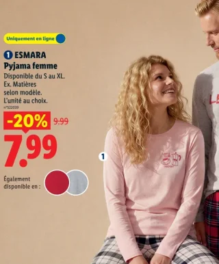 ESMARA Pyjama femme