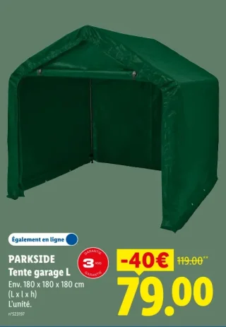 PARKSIDE Tente garage L