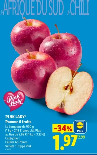 PINK LADY® Pomme 6 fruits